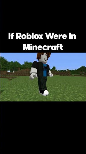 If ROBLOX Were In MINECRAFT #minecraft #minecraftmemes