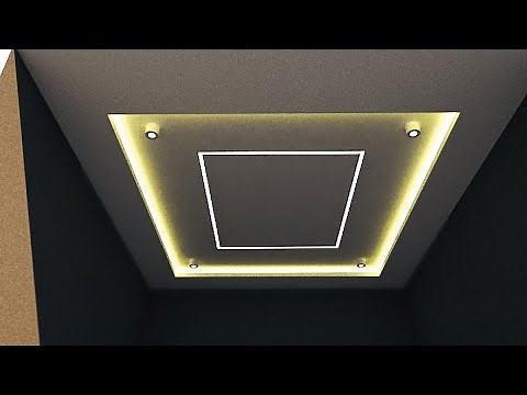 HOW TO MAKE CEILING STRIP LIGHT AND PROFILE LIGHT IN SKETCHUP | VRAY RENDER | INTERIOR DESIGN|
