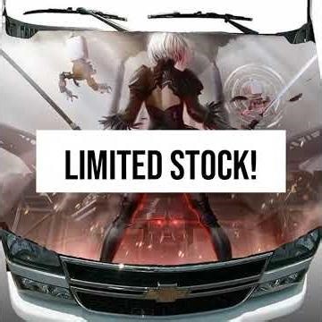 Katana Girl Car Hood Wrap Decal Full Color Graphics Vinyl Sticker Fitany Car