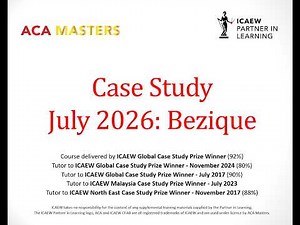 How to Pass the ICAEW ACA Bezique Case Study July 2026