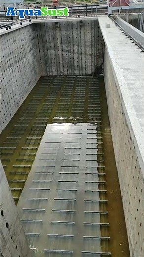 TPU Strip Diffuser Aeration System - Installation and Testing on Site #wastewatertreatment