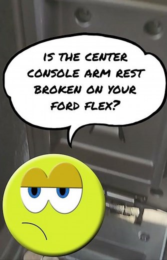 Simple and Inexpensive Fix. How to Replace Ford Flex Center Console Arm Rest.