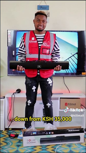 Powerful Solar Sound Bar for TV and Bulbs | Kareoke Mic Included!