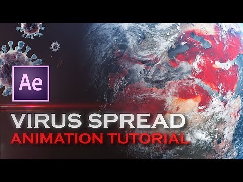 Virus Spread Animation in Adobe After Effects | Global Pandemic Map Tutorial