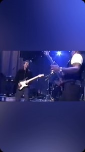 In September of 1996, Eric Clapton performed “Tearing Us Apart” with Sheryl Crow at the 69th Regiment Armory in New York City. | Eric Clapton