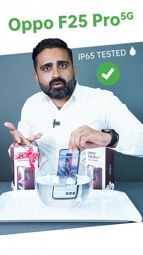 3.8K views · 70 reactions | The superstar of smartphone #OppoF25Pro5g launched at Poojara! With its 64MP Ultra-Clear Main Camera & IP65 rating tested durability, amplify your style and let your creativity shine like never before. Visit your nearest Poojara store to own yours with exciting offers! #BornToFlaunt #Trending5GSmartphone #Smartphone #OPPOIndia #IP65Testing #TechVideo #TechReel #NewArrival #PoojaraTelecom | Poojara Telecom | Facebook