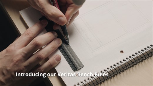 Intro Offer Veritas Bench Rule Sets We developed this extensive line of aluminum rules with drawing and design tasks in mind. With a relatively narrow shape much like classic school rulers, they are lightweight and easy to handle. Available in various sizes with Imperial, metric or combined scales, sold individually or in sets at special intro prices. Until November 13, 2023, save over 18% on the sets compared to buying the rules individually. Shop Veritas Bench Rule Sets by clicking the link. L