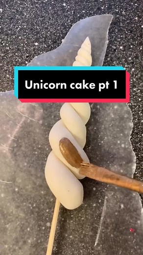 Unicorn cake part 1 #unicorncake #unicorncakes #cakedecorating #caketutorial #cake #cakeartist #cakes #cakeart