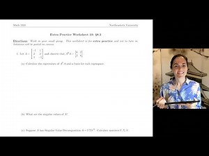Linear Algebra: Extra Practice Worksheet 10