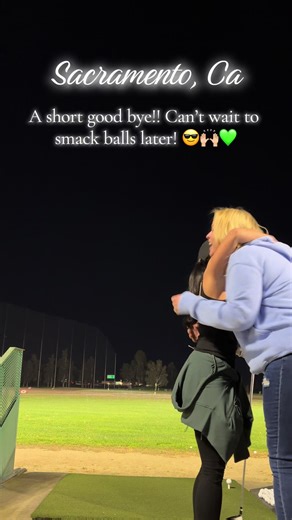 A short good bye! Can’t wait to drive balls later!!😎🙌🏼💚🤍 girl golf friends!!🤍💚🩷🦾💪⛳️ Driving balls at Haggin Oaks! @Kacey_Lauren #California #Drivingrange #Golf #girl #fyp