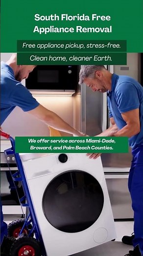 Free appliance pickup, zero stress — and a cleaner planet 🌎