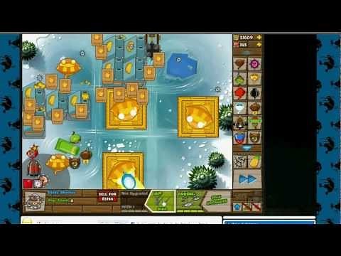 Bloons Tower Defense 5 (best high round setup & rank up fast)
