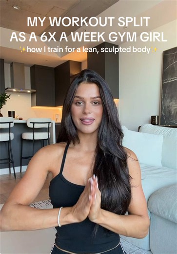 My weekly workout split 🏋️‍♀️ lifting pretty heavy lately & focusing on progressive overload to build muscle, grow my curves & stay sculpted!! #workoutroutine #gymroutine #workoutsplit #fitnesstipsforwomen #tonedbody