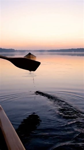 Calm Lake Ambience: Wooden Boat with Paddling Sounds – Relaxing Canoe Journey for Sleep & Focus