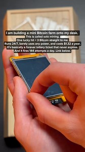 Every 10 minutes the BTC network races for a new block ⚡ The One Shot Miners let you join in from your home in minutes ⛏️ 2025 model JUST dropped ➡️ oneshotminer.com/os | One Shot Miner