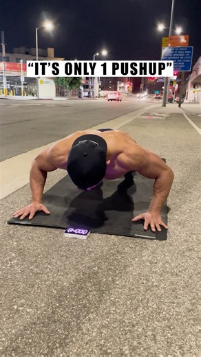 Rich Hernandez on Instagram: "“It’s just 1 push-up…” 1 minute down. 1 minute up. Try it. #slowpushupchallenge #dohardthings #timeundertension #pushup #pushupchallenge #asmr #citylife"