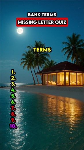 Guess the Banking Terms: Missing Letters Challenge