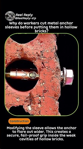 Clever Hollow Brick Anchor Hack That Actually Works #worker #process #tools #diy #construction