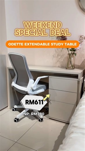 The Odette Extendable Study Table blends flexibility and function with smooth-slide extension, a retractable chest with three drawers, and side-panel holes for cords or desk lighting. It’s designed to grow with your needs whether spreading out a project or tucking away clutter, with clean lines and a sturdy melamine build. Ft. Product: Odette Extendable Study Table Product Details: https://mumuliving.com/shop-home-office-furniture/shop-home-office-furniture-study-tables/odette-extendable-study-t