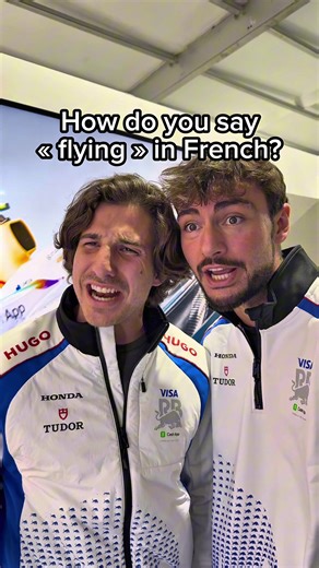 French Class with Isack Hadjar 😂🇫🇷 #French @Visa Cash App RB F1 Team