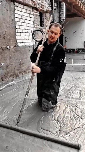 Concrete Floor Screeding Work Tool Manual Leveling Process #worktool