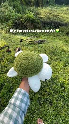 🐢 Cute Crochet Turtle | DIY Handmade Amigurumi Tutorial 🧶