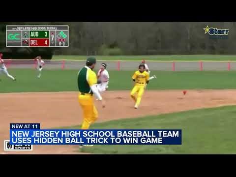 NJ high school baseball team pulls off hidden ball trick to win game