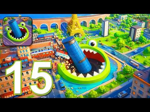 Hole.io - Gameplay Walkthrough Part 15 - Swallow Everything & Dominate the City (iOS, Android)