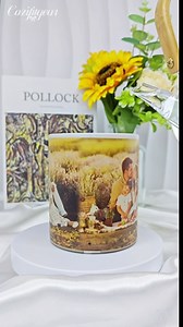 Personalized Magic Mug-Custom Color Changing Mug-11 oz Coffee Mug with Photo-Heat Sensitive Custom Coffee Mug,Personalized Gifts for Mom,Dad,Family,BestFriend,Party Favors Mug (Love Heart-Black)