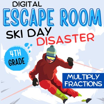 4th Grade Multiplying Fractions January Escape Room Multiplication Worksheets