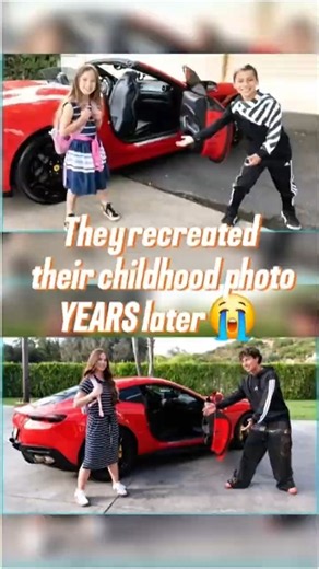 They recreated their childhood photo YEARS later 😭