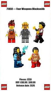 NEW! LEGO Four Weapons Blacksmith 71858 #shorts