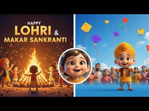 Happy Lohri & Makar Sankranti 🪵🪁 | Kids Animated Festival Series | Learn & Celebrate RMG-JPP 4 Kids