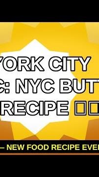 New York City Magic: NYC Butter Cake Recipe 🍰✨