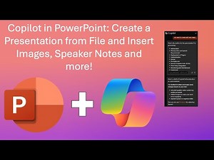 Copilot in PowerPoint: Create a Deck from File & Insert Images, Speaker Notes and More!