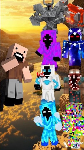 Notch Vs All entity and Herobrine#shortsfeed#minecraftshorts#shorts#minecraft