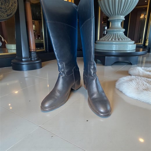 Patricia Nash Loretta Riding Boots Black Leather Wide Calf Size 9 - Etsy