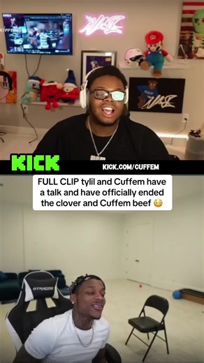 FULL CLIP tylil and Cuffem have a talk and have officially ended the clover and Cuffem beef 😳 #viral #kickstreaming #tiktok #cuffem #tylil