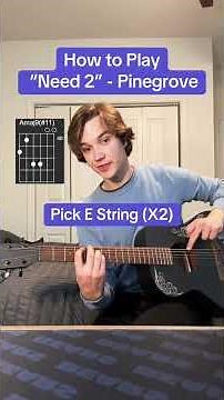 How to Play “Need 2” - Pinegrove 🎸 #guitartok #beginnerguitar #musiciansoftiktok #beginnerguitar