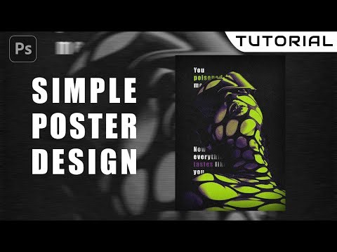 Easy Poster Design with Gradient Map | Photoshop Tutorial