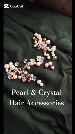 Tiny Crystals, huge glam effect | DIY Hair Accessories #pearljewellery #crystals