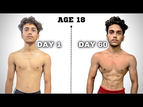60 Days Body Transformation From Skinny To Muscular