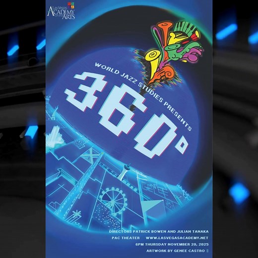 "360" is a full-circle exploration of jazz, capturing the music’s ability to encompass every mood, style, and perspective. The 6 pm concert on November 20th takes the audience on a panoramic journey— from intimate, understated moments to bold, high-energy peaks—showing the many dimensions of jazz expression. Join Elective Jazz, Jazz 1, Jazz 2, and Jazz 3 as they bring dynamic rhythms and textures that tie the experience together. As the music moves through its complete arc, listeners are immerse