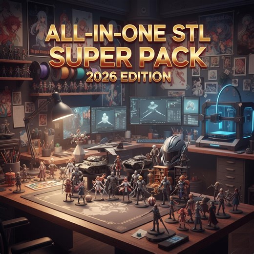 550,000+ 3D Printer STL Files: Mega Pack for 3D Printing (instant Download, 200TB Access) - Etsy UK