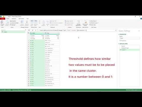 Fix Messy Text Fast — Power Query Fuzzy Clustering
