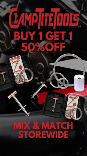 When a clamp failure isn’t an option… build one that won’t fail. The ClampTite Tool lets you create custom stainless-steel clamps in seconds—any size, any shape, anywhere. Perfect for automotive, marine, racing, farm, industrial, and everyday repairs. Stop waiting for the right clamp. Make the right clamp. Available exclusively at our website. 🔧 Clamp it. Tighten it. Trust it. #clamps #diytools #toollovers #racingtools #carguys | ClampTite, LLC