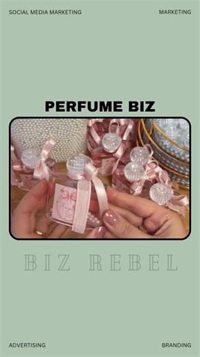 Biz Rebel - Business | Marketing on Instagram: "Pearl Perfume Business This is one of those business ideas that proves simple products sell when the presentation is right. She turned tiny pearls and cheap perfume bottles into a profitable small business by focusing on aesthetics, not complexity. As an entrepreneur, she uses a low-cost startup model: cosmetic pearls, a pre-made fragrance base, a bow, and custom branding. No chemistry, no machines—just smart packaging and a clear marketing strateg