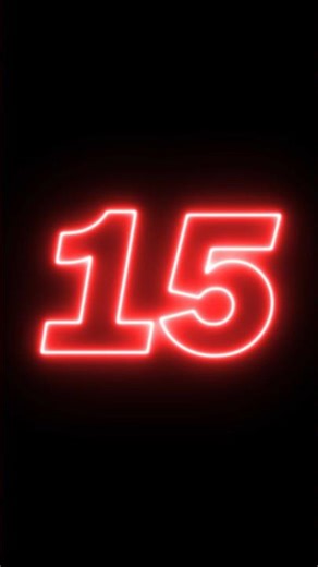 15 Second Countdown Timer Red Neon Light Digital Clock with Beep & Alarm Sound #timer #countdown
