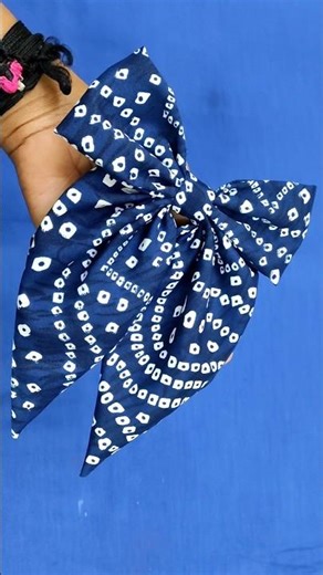 Diy long tail hair bow || #viralvideo #hairbowtutorial #hairbows #hairaccessories #crafttutorial