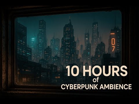 10 Hours of Cyberpunk City Ambience – Neon Lights, Futuristic Nightscape, Deep Sci-Fi Vibes